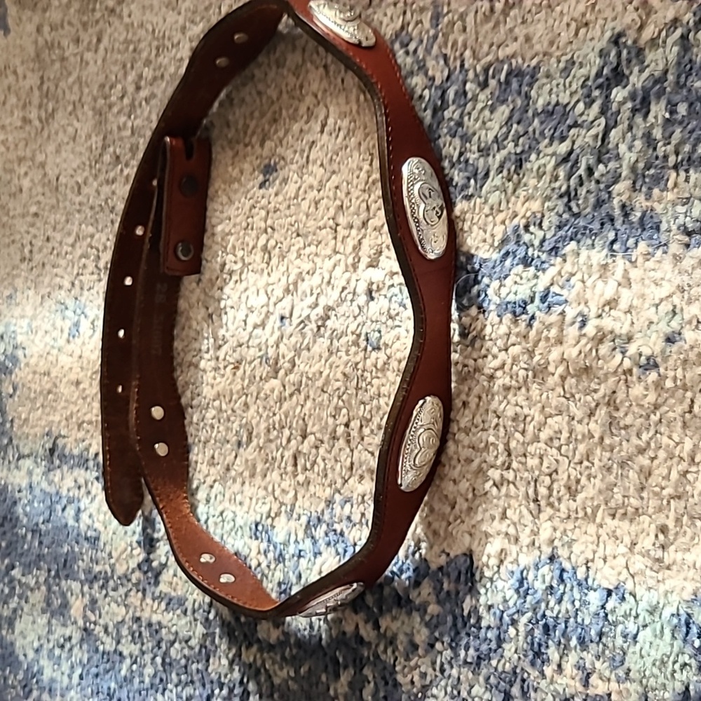 Wester leather belt